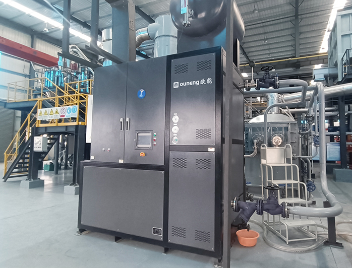 鋰電材料耙式干燥機導熱油爐——應用案例